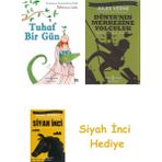 İş Bankası Kültür Yayınları Tuhaf Bir Gün: Waterstones Resimli Kitap Ödülü + Dünyanın Merkezine Yolculuk + Siyah Inci Hediye