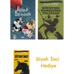 İş Bankası Kültür Yayınları Üç Kedi Bir Minik (Ciltli) + Dünyanın Merkezine Yolculuk + Siyah Inci Hediye