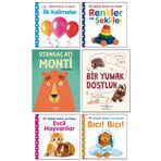 İş Bankası Kültür Yayınları Utangaç Ayı Monti Pearson Bebek Dokun ve Hisset İlk Kelimeler Renkler ve Şekiller Evcil Hayvanlar
