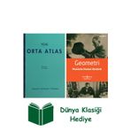 İş Bankası Kültür Yayınları Yeni Orta Atlas + Geometri + Dünya Klasiği Hediye