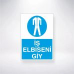 İş Elbiseni Giy Sticker 20X28 Cm