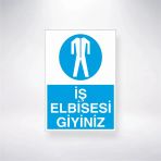İş Elbisesi Giyiniz Sticker 20X28 Cm
