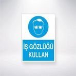 İş Gözlüğü Kullan Sticker 20X28 Cm