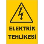 Iş Güvenliği Uyarı Levhası 25X35 Cm. (Dikkat Ölüm Tehlikesi) (İG022)