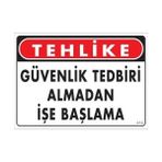 Iş Güvenliği Uyarı Levhası 25X35 KOD:414 - Belirtilmemiş - 0