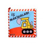 İş Makinaları Kumaş Sessiz Kitap T048 - Bez Kitap ,