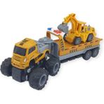 Iş Makinası Taşıyan Sürtmeli Çekici Araç Seti - Excavator (Lisinya)