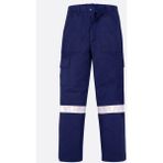 Iş Pantolonu 7/7 Gabardin Kışlık Lacivert Kalın Reflektörlü - M