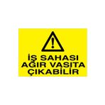 İş Sahası Ağır Vasıta Çıkabilir Uyarı Tabelası - 70x100 Alüminyum Kompozit Panel - İM4