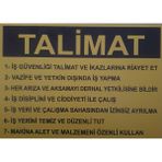 Iş Yeri Güvenlik Talimat Uyarı Levhası