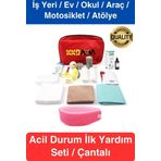 Iş Yeri Okul Ev Araç Motosiklet Ilk Yardım Seti Çantalı Acil Müdahale Kiti Ecza Dolabı Medikal