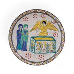 İsa Mesih'in Boş Kabri 25x25 cm El Boyama İznik Çini Tabak