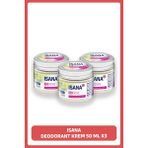 Isana 150 ml x 3 Krem Deodorant Vegan Formül ile Ter ve Kötü Kokulara Karşı Etkili