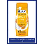 Isana 300 ml Süt ve Bal Aromalı Duş Kremi - Kuru Ciltler İçin Nemlendirici, Dermatolojik Onaylı, pH Dengesi Sağlayan