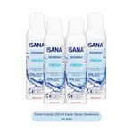 ISANA Ferah Kokulu 150 ml Kadın Sprey Deodorant X4 Adet