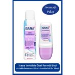 ISANA ınvisible Özel Formül Seti: Invisible Deodorant 150 ml + Insvisible Roll On 50 ml