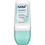 Isana Roll-On Deodorant Kadın 50 ml Hafif Hoş Kokulu Pudrasız Alüminyum ve Alkol İçermeyen 24 Saat Etkili