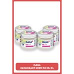 ISANA Sodyum Bikarbonatlı Deodorant Krem 50 ml X4 Adet
