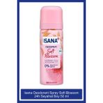 Isana Soft Blossom 24H Seyahat Boy Deodorant Sprey 50 ml Kadınlar İçin Hafif Çiçeksi Koku