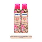 ISANA Sprey Deodorant - Wild Leo Çiçek Kokusu - 150 ml X2 Adet