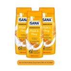 ISANA Süt Ve Bal Kokulu Duş Kremi 300 ml X3 Adet
