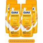 Isana Süt ve Bal Kokulu Duş Kremi 300 ml X4 Adet Nemlendirici Etki ile Cildinizi Besler