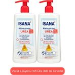 Isana Vücut Losyonu %5 Üre Nemlendirici Etki 600 ml İki Adet Hassas Ciltler İçin