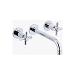 İsaoğlu Yapı Ankastre Lavabo Bataryası Duvardan Vintage Armatür Silver Gümüş Renk