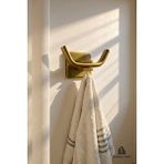 İsaoğlu Yapı Antik Gold Bornozluk Eskitme Askılık Pirinç Premium Paslanmaz Banyo Askılık Altın
