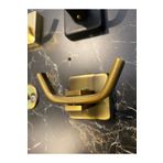 İSAOĞLU YAPI Antik Gold Bornozluk Eskitme Askılık Pirinç Premium Paslanmaz Banyo Askılık