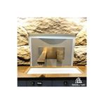 İsaoğlu Yapı Antik Gold Duvardan Ankastre Batarya Ankastre Lavabo Armatürü Pirinç Altın