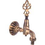 İSAOĞLU YAPI Antik Gold Kurna Musluğu Hortum Bağlama Aparatlı Hamam Musluğu Antik Eskitme