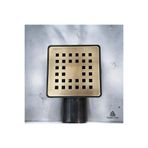 İSAOĞLU YAPI Antik Gold Yer Gideri Antik Gold Kanal Süzgeç 10*10 Antik Eskitme Gider