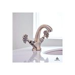 İsaoğlu Yapı Antik Lavabo Armatür Vintage Özel Seri Kartal Lavabo Musluğu Pirinç Malzeme Banyo Musluk Renksiz