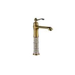 İsaoğlu Yapı Çanak Lavabo Bataryası Gold Lavabo Musluğu Porsalenli Vintage Model Çanak Armatür Altın