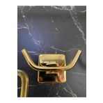 İSAOĞLU YAPI Gold Askılık Altın Banyo Askılık Bornozluk Pirinç Malzeme