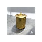 İsaoğlu Yapı Gold Çöp Kovası Vintage Tasarım Gold Premium Banyo Mutfak Kova Altın