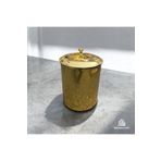 İSAOĞLU YAPI Gold Çöp Kovası Vintage Tasarım Gold Premium Banyo Mutfak Kova