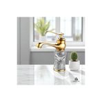 İSAOĞLU YAPI Gold Lavabo Bataryası, Klasik Tasarım, Pirinç Malzeme, 5 Yıl Garantili