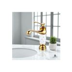 İSAOĞLU YAPI Gold Lavabo Bataryası Özel Seri Vintage Tasarım Lavabo Musluğu Altın
