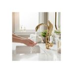 İSAOĞLU YAPI Gold Lavabo Bataryası Özel Tasarım El Yapımı Motifli Lavabo Armatür Pirinç Materyal