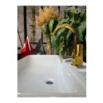 İsaoğlu Yapı Gold Lavabo Bataryası Yüksek Tip Gold Lavabo Armatür Pirinç Malzeme