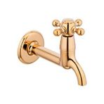 İsaoğlu Yapı Gold Musluk Wc Musluğu Duvardan Gold Musluk Pirinç Gold Renk Altın