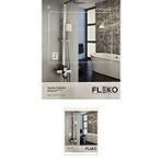 İSAOĞLU YAPI Inox Duş Seti Inox Tepe Yağmurlama Banyo Duş Sistemi Alt Armatür Dahil Set 5 Yıl Garantili