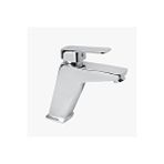 İsaoğlu Yapı Lavabo Bataryası Kare Modern Tasarım Banyo Musluk 5 Yıl Garantili Armatür Gümüş