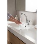 İSAOĞLU YAPI Lavabo Bataryası, Pirinç Malzeme, Yüksek Model, Gümüş