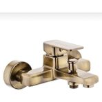 İsaoğlu Yapı Mat Gold Banyo Bataryası Mat Altın Banyo Musluğu Kare Armatür