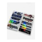 İŞCAN MOTOR Hologram Araba Ve Motosiklet Sticker 2'Li Set Cam Yazı Hologram Sticker MDL-4/5