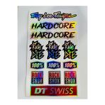 İŞCAN MOTOR Motor Bisiklet Marka Sticker, Çıkartma Seti Hologram M-7 14x25cm