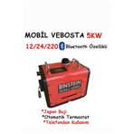 İSCİOGLU Mobil Seyyar Kabin Isıtıcı Vebosta Webasto 5 Kw 12/24/220 Volt V Einstein Bluetooth Özellikli